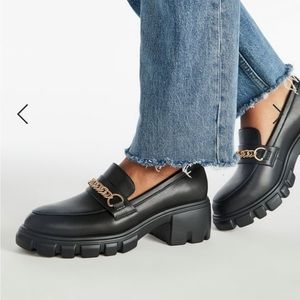 Lexi Chain Detail Lug Sole Loafers